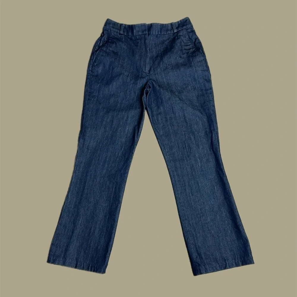 Kate Spade Women’s High Rise Curvy Straight Leg Ankle Jeans in Dark Blue Sz 00